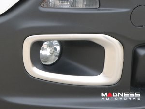 Jeep Renegade Front Fog Light Trim - Brushed Stainless Steel